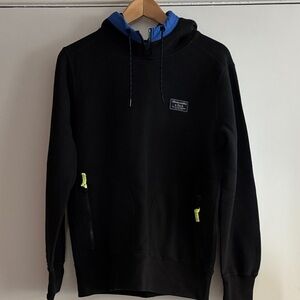 Abercrombie & Fitch Black Hoodie Sweatshirt size small 2 zip pockets